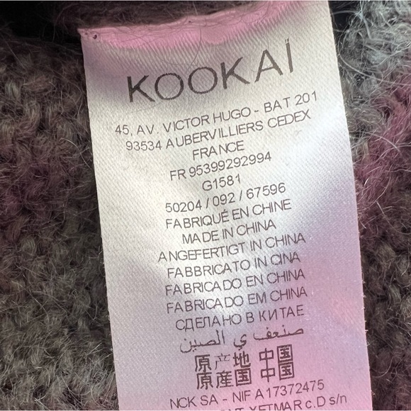 KOOKAI top sweater mohair blend green Size 1 small short sleeve - Picture 8 of 10